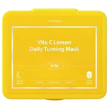 Маска для ежедневного ухода Mediolga Vita C Lemon, 30 листов, 1 упаковка