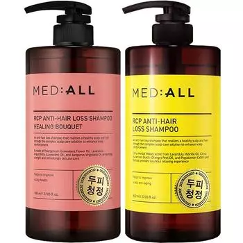 Medior RCP Anti-Lose Scalp Cleansing Hair Loss Relief Shampoo Healing Bouquet 800 мл + Woody Fragrance 800 мл, 1 набор