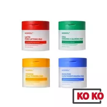 Medipeel [Daiso] Тонизирующие салфетки для лица 50 листов (4 типа) Pore Lifting (Red)