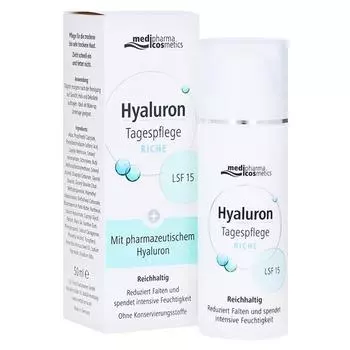 Medipharma Hyaluronic Day Cream Rich LSF15 50ml