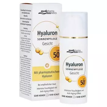 Medipharma Hyaluronic Facial Sun Cream LSF50+ 50ml