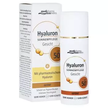 Medipharma Hyaluronic Sun Care Face Tinted SPF 50 50 мл