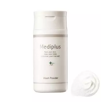 Mediplus Wash Powder 60 г месяцы Энзимная пена для лица с папаином для сухой кожи лица профилактика акне (2 поставка) мытье, фермент, мытье, увлажнение, поры, кожа,