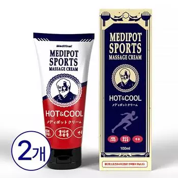 Крем Medipot MSM Sports Massage с глюкозамином, 2 шт., 100 мл