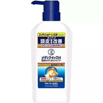 Mediquik H Scalp лечебный шампунь, предотвращающий появление перхоти и зуда 320 мл Улучшение состояния кожи головы Содержит противогрибковый ингредиент миконазол