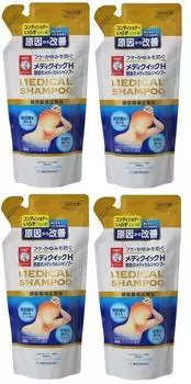 Mediquik H Scalp Лечебный шампунь Сменный блок 280 мл x 4 шт. [Оптовая закупка]
