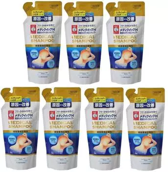 Mediquik H Scalp Лечебный шампунь Сменный блок 280 мл x 7 шт. [Оптовая закупка]
