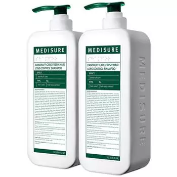 Medisure Dandruff Care Fresh Hair Loss Shampoo, 1L, 2 ea.