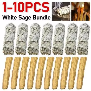 Meditation Incense White Sage Pure Grass Bundle California Smudge Stick Wand for Spiritual Incense Sticks Burning Aromatherapy 1 pcs1
