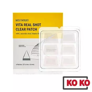 [Медитерапия] Vita Real Shot Clear Patch, 1 коробка (6 патчей) 1 BOX