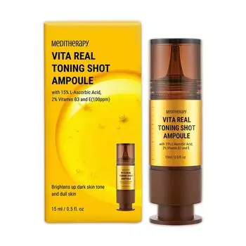 Meditherapy Vita Real Toning Shot Ампулы 1 коробка, 1 шт., 15 мл