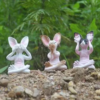 Медитирующая кошка, статуэтка Будды из смолы, лысый кот, украшения, сидящая в медитации, дзен-статуэтка кошки, домашний декор, подарок для любителей медитации A