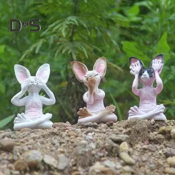 Медитирующая кошка, статуэтка Будды из смолы, лысый кот, украшения, сидящая в медитации, дзен-статуэтка кошки, домашний декор, подарок для любителей медитации A