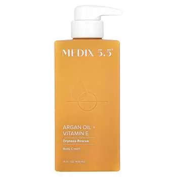 Medix 5.5, крем для тела, аргановое масло + витамин Е, 444 мл (15 жидких унций)