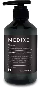 MEDIXE Шампунь для кожи головы с аминокислотами и пантенолом, большой объем 500 мл, мужской, без силикона (Квази-лекарство)