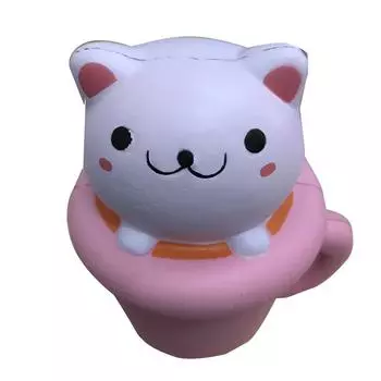 Медленная имитация отскока, модель животного, чашка, игрушка для кошки 1