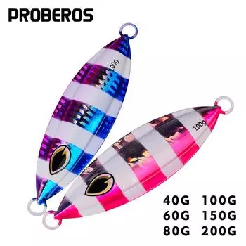 Медленная тряска, железная пластина, свинцовая рыбацкая лодка, рыбалка, океанская рыбалка, светящаяся железная пластина, металлическая приманка, приманка 40g