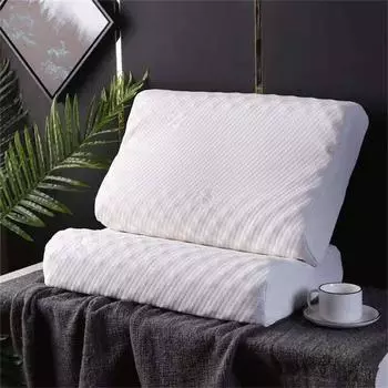 Медленно отскакивающая латексная подушка для шеи Подушка Core Постельные принадлежности Подушка для массажа шеи Товары для дома Защита шеи 30*50cm-1PC