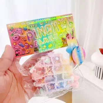 Медленно отскакивающий стресс-мяч, игрушки для детей, вафли, Tpr, тесто, замешивание, сжимание, пищевая игрушка, реквизит для замешивания as the picture