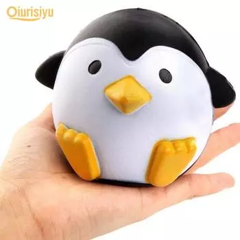 Медленно поднимающаяся антистрессовая игрушка в виде пингвина Penguin