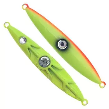 Медленные приманки, светящиеся металлические твердые приманки, плоские осенние приманки для морской воды (150г)