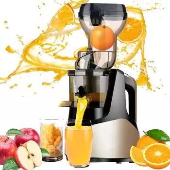 Медленный 7 см большой цельный отжатый мусор низкоскоростной холодный отжим большой автоматический сок высокая экстракция сока окисление фруктов и сохранение свежести легко легко золотой
