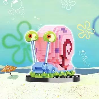 Медленный темп, наноблок-игрушка в виде улитки, подарок, обучающее пособие, популярные корейские игрушки