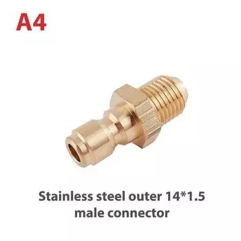 Медная 1/4 шайба высокого давления, быстроразъемная муфта для водяного пистолета, гидравлическая муфта A4