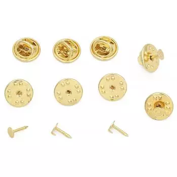 Медная брошь-бабочка с байонетным зажимом для изготовления ювелирных изделий своими руками, аксессуары 1set/bag