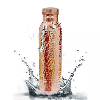 Медная бутылка (1000 мл), Copper Dent Bottle, MYINDIA