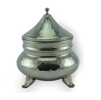 Медная чаша с крышкой, кованая чаша для штатива Kafkas, декоративная чаша для конфет, металлическая сахарница, сладкая подарочная чаша, настоящая османская маленькая матовая медная чаша
