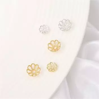 Медная емкость для ювелирных изделий ручной работы своими руками, 10 шт./пакет 6mm#0.8mm*10pcs золотой