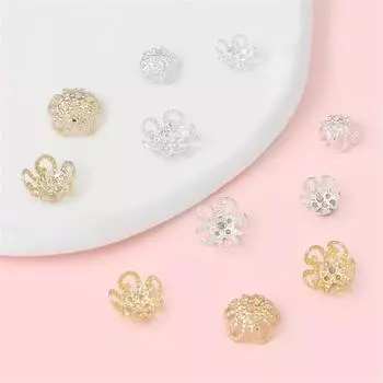 Медная емкость для ювелирных изделий ручной работы своими руками, 10 шт./пакет 6mm*10pcs золотой