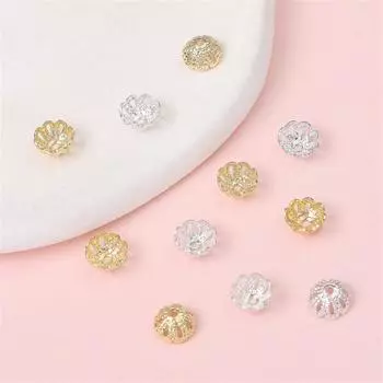 Медная емкость для ювелирных изделий ручной работы своими руками, 10 шт./пакет 6mm*10pcs золотой