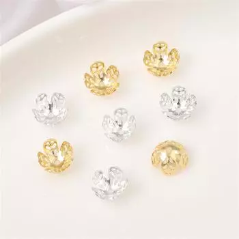 Медная емкость для ювелирных изделий ручной работы своими руками, 10 шт./пакет 8mm*10pcs золотой