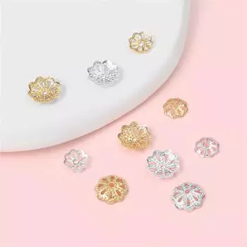 Медная емкость для ювелирных изделий ручной работы своими руками, 10 шт./пакет 6mm#0.8mm*10pcs золотой