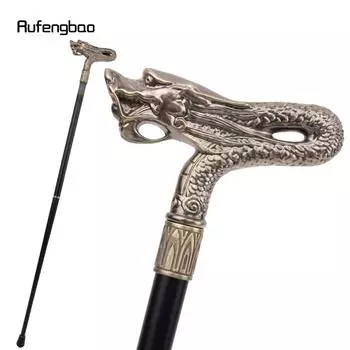Медная голова дракона, модная трость, декоративная палка, винтажная вечерние модная трость для косплея, 92 см