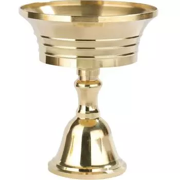 Медная храмовая масляная чаша Лампа Чанмин Буддийская лампа Подсвечник Подставка для свечей Чашка для свечи Подставка для лампы 5