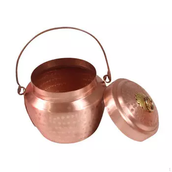 Медная кастрюля с крышкой, антипригарная посуда для одного человека, кастрюля для супа A