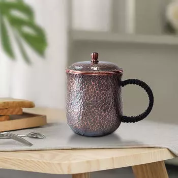 Медная кофейная кружка Masrapa Cup Питьевая чайная утварь Кованая ручная работа Вода Чистая для Color A