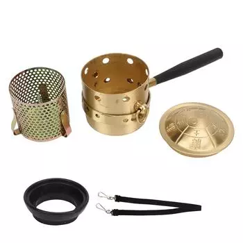 Медная коническая горелка для моксатерапии уменьшает болезненность, набор для моксатерапии с изолированной ручкой для