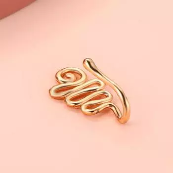 Медная Корона, украшения для тела, кольцо в носу, подарок, серьги со звездой, клипсы на нос для девочек, поддельные пирсинг в форме сердца, манжеты для женщин, зажим для ушей, уникальный 7