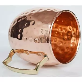 Медная кованая кружка для Московского мула | Эти кружки — настоящая вещь — Пейте Московский мул Набор из 2