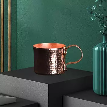 Медная кружка для напитков, маленькая чайная чашка для кухни и бара single cup