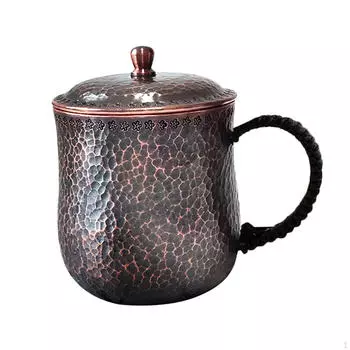 Медная кружка Moscow Mules Cup 500 мл для питья чая с ручкой для домашнего кафе A