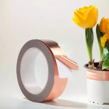 Медная лента против улиток 30/50/70 мм, отпугивающая улиток, медная лента против улиток, медная фольга, ограждение от улиток для растений на высоких грядках