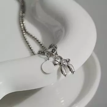 Медная монета Xiaoma Get Money Now Ожерелье Tai Old Heavy Industry Ключичная цепочка OT Пряжка