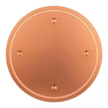 Медная очищающая пластина для купания птиц 0,6 мм 99,99% чистая медь для очистки уличной чаши для купания птиц, садового фонтана 1pc A