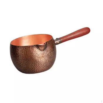 Медная посуда для напитков емкостью 0,6 л с длинной ручкой, многофункциональный дозатор чая для кемпинга, пикника B