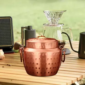 Медная посуда для приготовления риса и шабу в походе 18cm